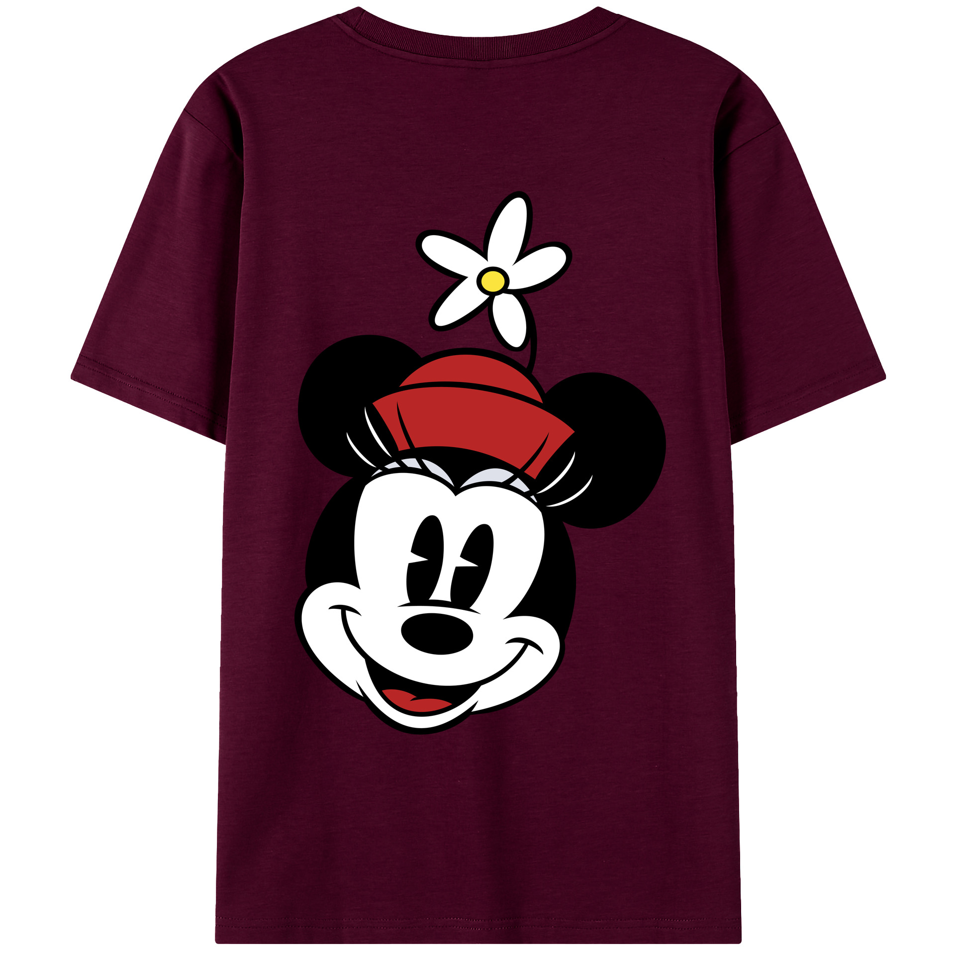 （画像用） ミッキーマウス Mickey Mouse レディース半袖Tシャツ(バックプリント)